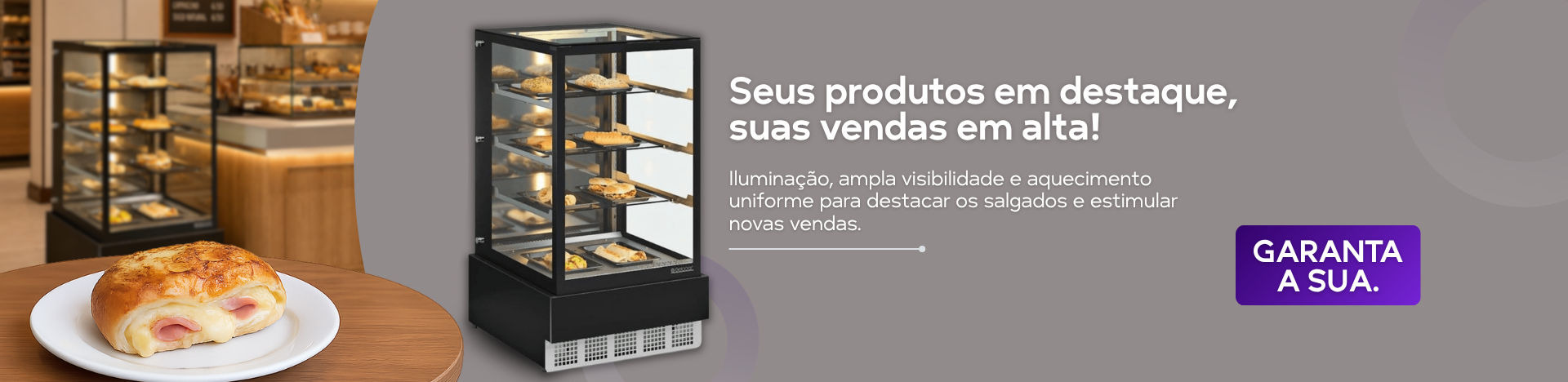 Vitrine Quente Estufa